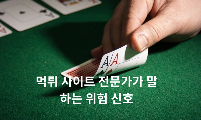 먹튀 사이트 전문가가 말하는 위험 신호